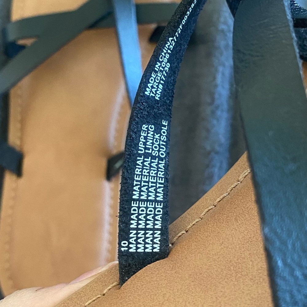Target Universal Thread black sandals - Picture 3 of 4